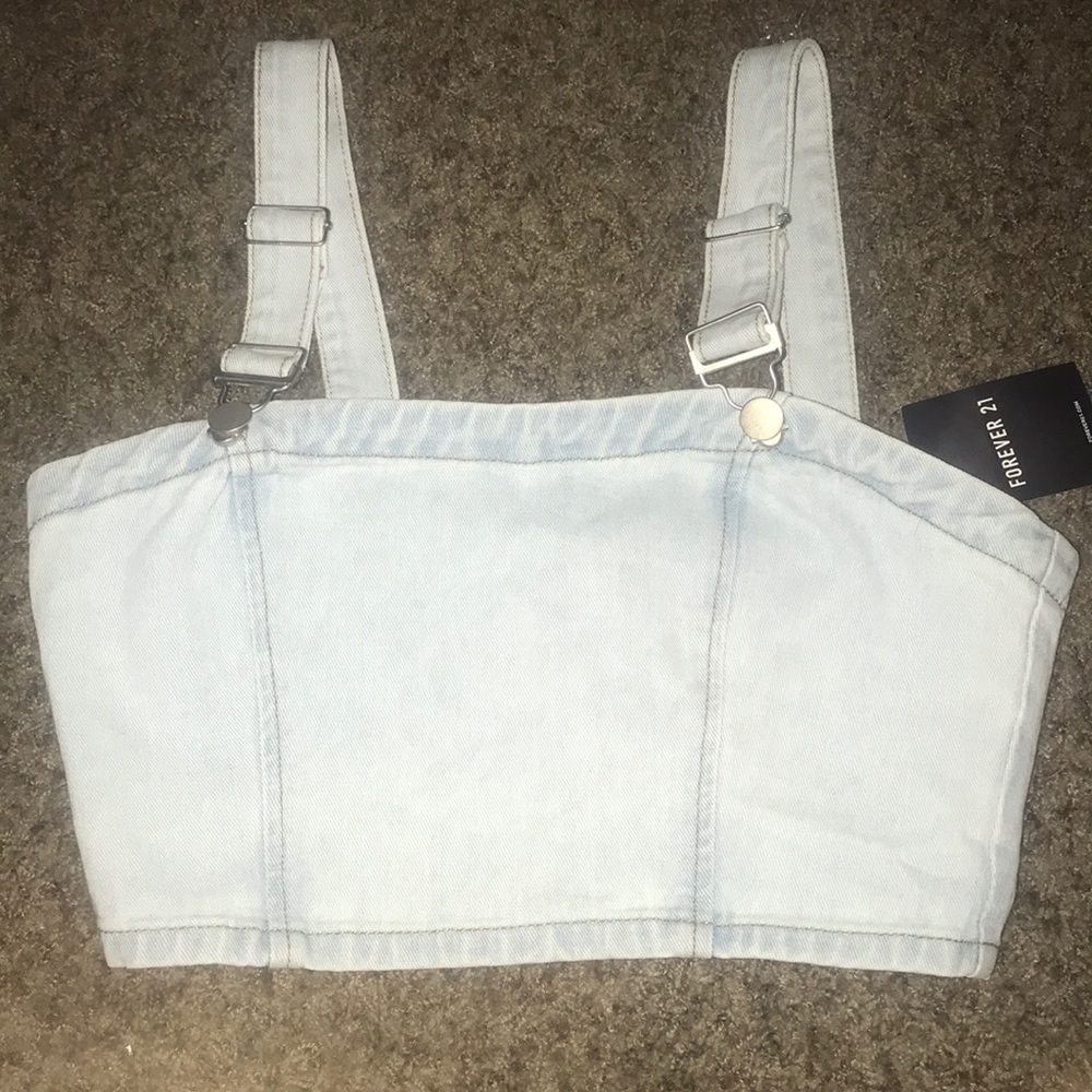 Denim crop top